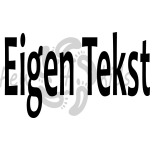 Eigen tekst Strijkapplicatie